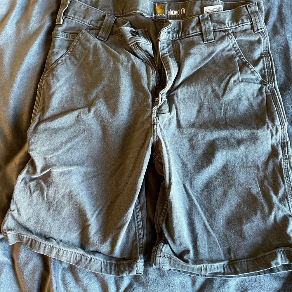 Carhartt Dark Gray men's canvas shorts